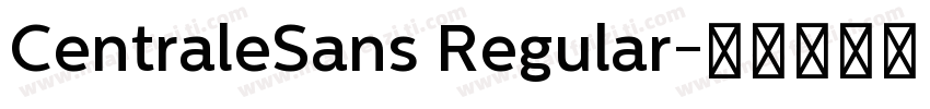 CentraleSans Regular字体转换